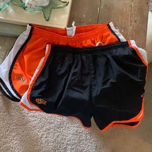 Nike running shorts, OSU branded